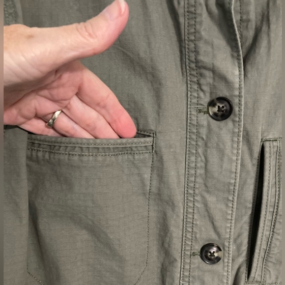 Eddie Bauer olive/army green ladies utility jacket size XL - Picture 7 of 8